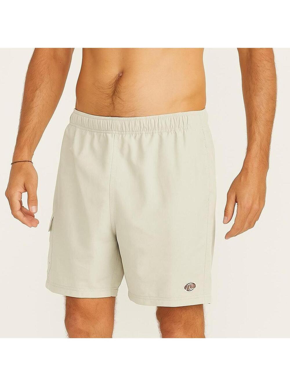 Quiksilver Men's Cream and Tan Swim-briefs-short